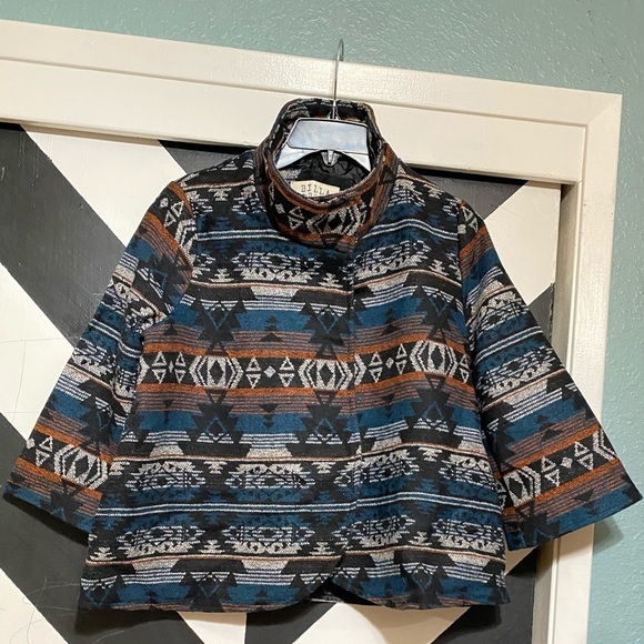 BILLABONG Multi-Color Wool Blend Blazer Jacket - Picture 1 of 13